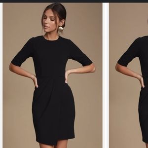 Westwood Black Half Sleeve Sheath Dress